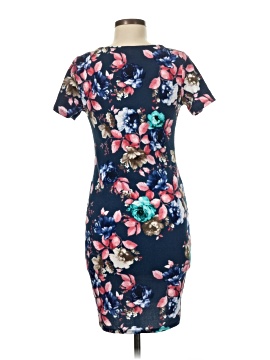 strapless open back dress Sienna Navy Floral Embroidered Maxi Dress – Frock and Frill main image 0