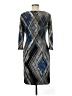 Anne Klein Graphic Blue Cocktail Dress Size 6 - photo 2