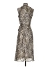Calvin Klein Animal Print Silver Cocktail Dress Size 4 - photo 2