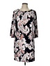 Studio One Paisley Black Casual Dress Size L - photo 1