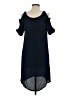Maple Solid Blue Casual Dress Size S - photo 2