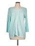 Chico's 100% Cotton Teal 3/4 Sleeve Top Size Lg (2) - photo 1