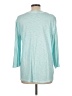 Chico's 100% Cotton Teal 3/4 Sleeve Top Size Lg (2) - photo 2