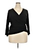 Kate Hill Black 3/4 Sleeve Top Size 2X - photo 1
