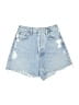 AGOLDE 100% Cotton Blue Denim Shorts Size 24 waist - photo 1