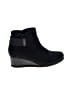 Earthies 100% Leather Black Ankle Boots Size 8 1/2 - photo 1