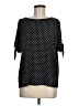 DKNY Polka Dots Black 3/4 Sleeve Blouse Size M - photo 1