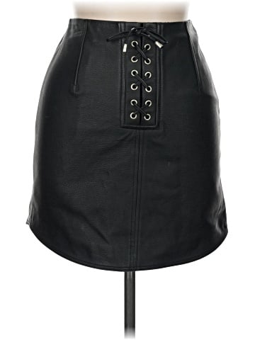 Unique Faux Leather Skirt (view 1)