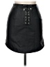 Unique Black Faux Leather Skirt Size 6 - photo 1