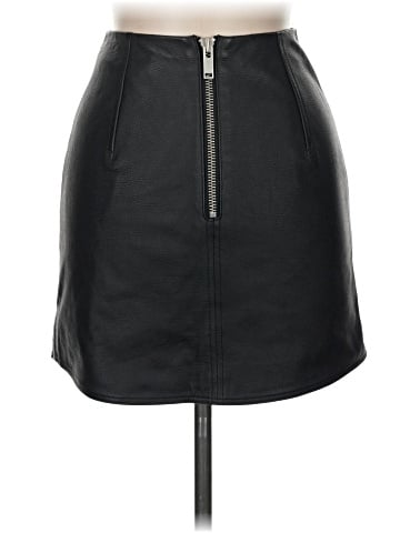 Unique Faux Leather Skirt (view 2)