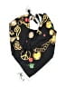 Moschino 100% Silk Black Silk Scarf One size - photo 1