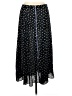 Max Studio 100% Polyester Stars Black Casual Skirt Size M - photo 1