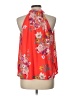 Collective Concepts 100% Polyester Orange Sleeveless Blouse Size L - photo 2