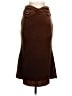 Miss Circle Solid Brown Casual Skirt Size M - photo 1