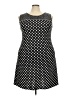 Perceptions Polka Dots Black Casual Dress Size 2X - photo 1