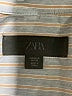 Zara Stripes Gray Long Sleeve Button-Down Shirt Size S - photo 7