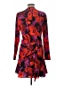 Veronica Beard Print Red Cocktail Dress Size 10 - photo 2