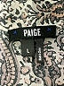 Paige 100% Silk Animal Print Silver Long Sleeve Silk Top Size L - photo 7