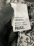 Paige 100% Silk Animal Print Silver Long Sleeve Silk Top Size L - photo 8