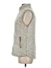 Thread & Supply 100% Polyester Gray Faux Fur Vest Size M - photo 5