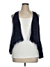 Belle Du Jour 100% Polyester Blue Cardigan Size XL - photo 1