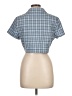 Shein Blue Short Sleeve Blouse Size L - photo 2