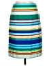 Talbots 100% Cotton Stripes Blue Teal Casual Skirt Size 2 - photo 1