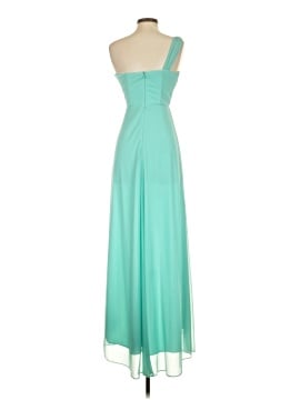 slim fit dress slacks Xscape Ruched A-Line Gown - Hunter Green