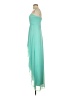 Xscape 100% Polyester Solid Teal Cocktail Dress Size 2 - photo 5