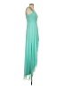 Xscape 100% Polyester Solid Teal Cocktail Dress Size 2 - photo 4