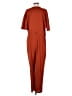 ASOS 100% Polyester Solid Brown Jumpsuit Size 8 - photo 2