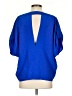 Alexis 100% Silk Blue Short Sleeve Silk Top Size S - photo 2