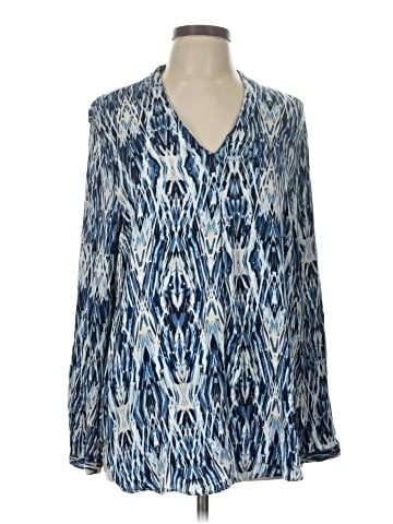Tribal Long Sleeve Blouse (view 1)