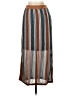 Suboo Stripes Brown Casual Skirt Size S - photo 1