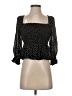 Reformation 100% Viscose Black 3/4 Sleeve Blouse Size XS - photo 1