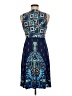 Donna Morgan Paisley Blue Cocktail Dress Size 6 - photo 2