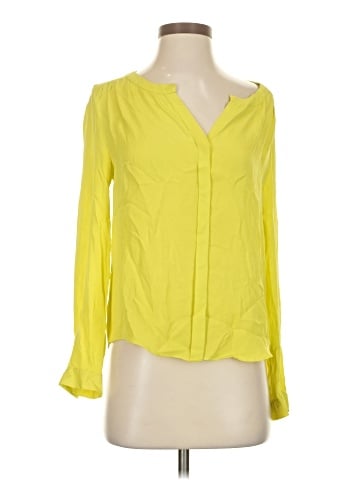 T. Babaton Long Sleeve Silk Top (view 1)