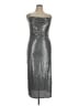 Bebe Metallic Silver Cocktail Dress Size XL - photo 1