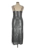 Bebe Metallic Silver Cocktail Dress Size XL - photo 2