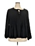 Haptics 100% Polyester Black Long Sleeve Blouse Size 2X - photo 1