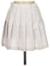 American Apparel 100% Polyester Solid Ivory White Formal Skirt Size M - photo 1