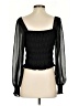 Express Black Long Sleeve Blouse Size S - photo 2