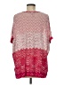 BCBGMAXAZRIA Chevron-herringbone Pink Poncho One size - photo 2