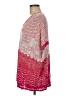 BCBGMAXAZRIA Chevron-herringbone Pink Poncho One size - photo 5