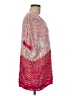 BCBGMAXAZRIA Chevron-herringbone Pink Poncho One size - photo 4