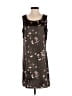 Vintage Studio 100% Polyester Floral Brown Casual Dress Size 8 (petite) - photo 1