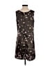 Vintage Studio 100% Polyester Floral Brown Casual Dress Size 8 (petite) - photo 2