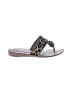 Jack Rogers Animal Print Brown Tan Flip Flops Size 10 - photo 1