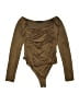 PrettyLittleThing Brown Bodysuit Size 10 - photo 1