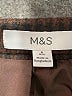 M&S 100% Polyester Houndstooth Black Formal Skirt Size 6R - photo 4